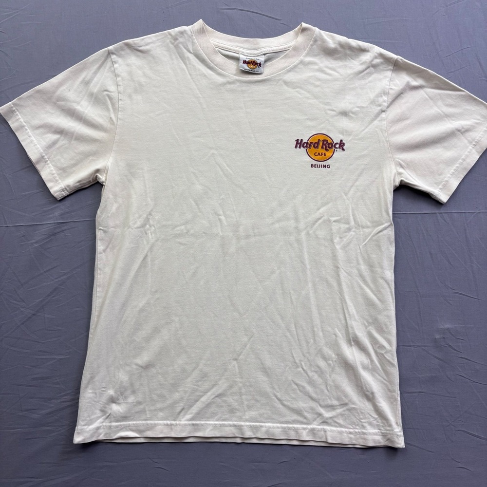 Hard Rock Cafe Beijing Dynasty of Rock Dragon Guitar Graphic T-Shirt Mens Size L